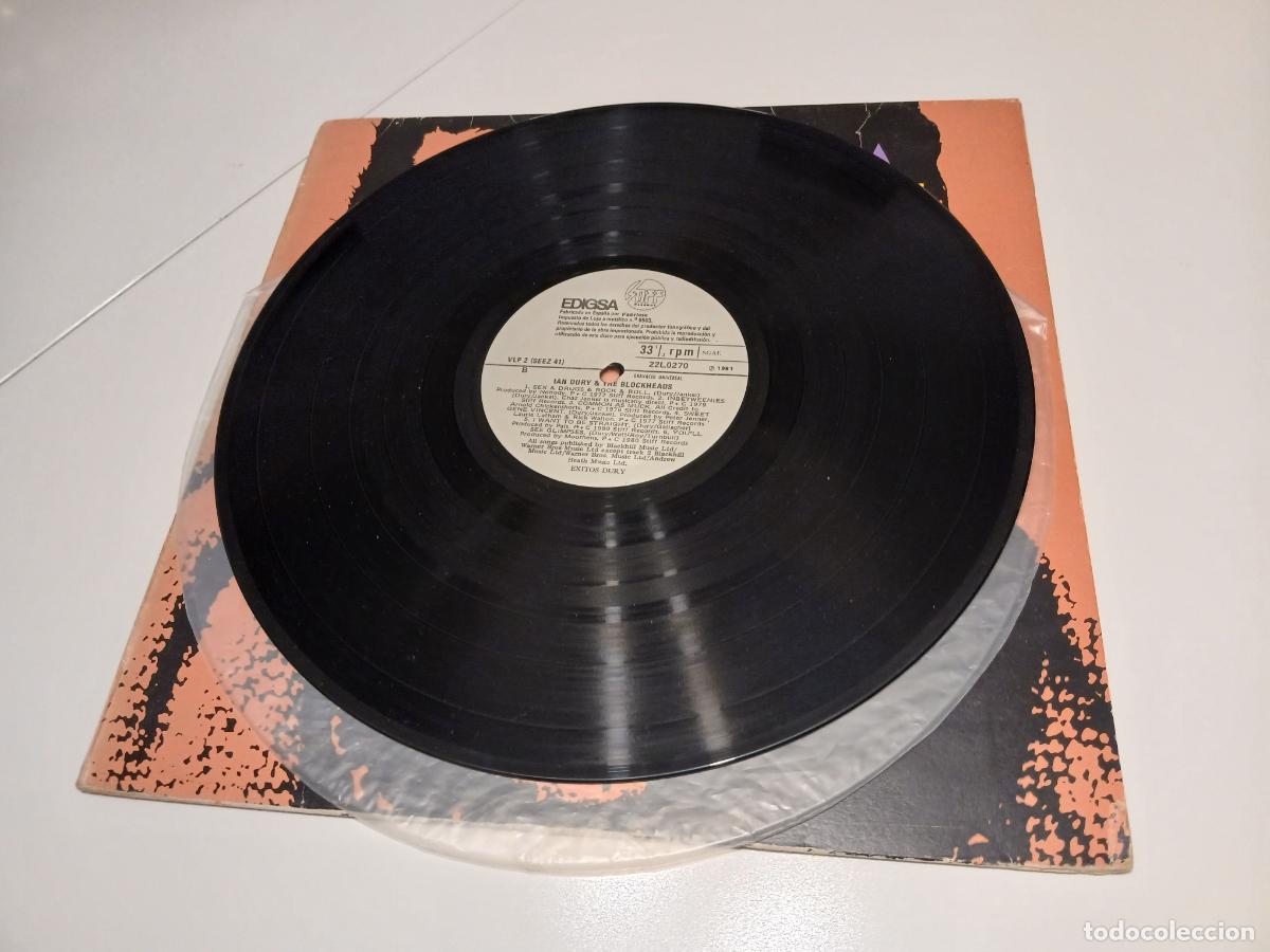 Discos de vinilo: Ian Dury & The Blockheads &ndash; Exitos Dury- (1981) LP disco vinilo - Foto 4