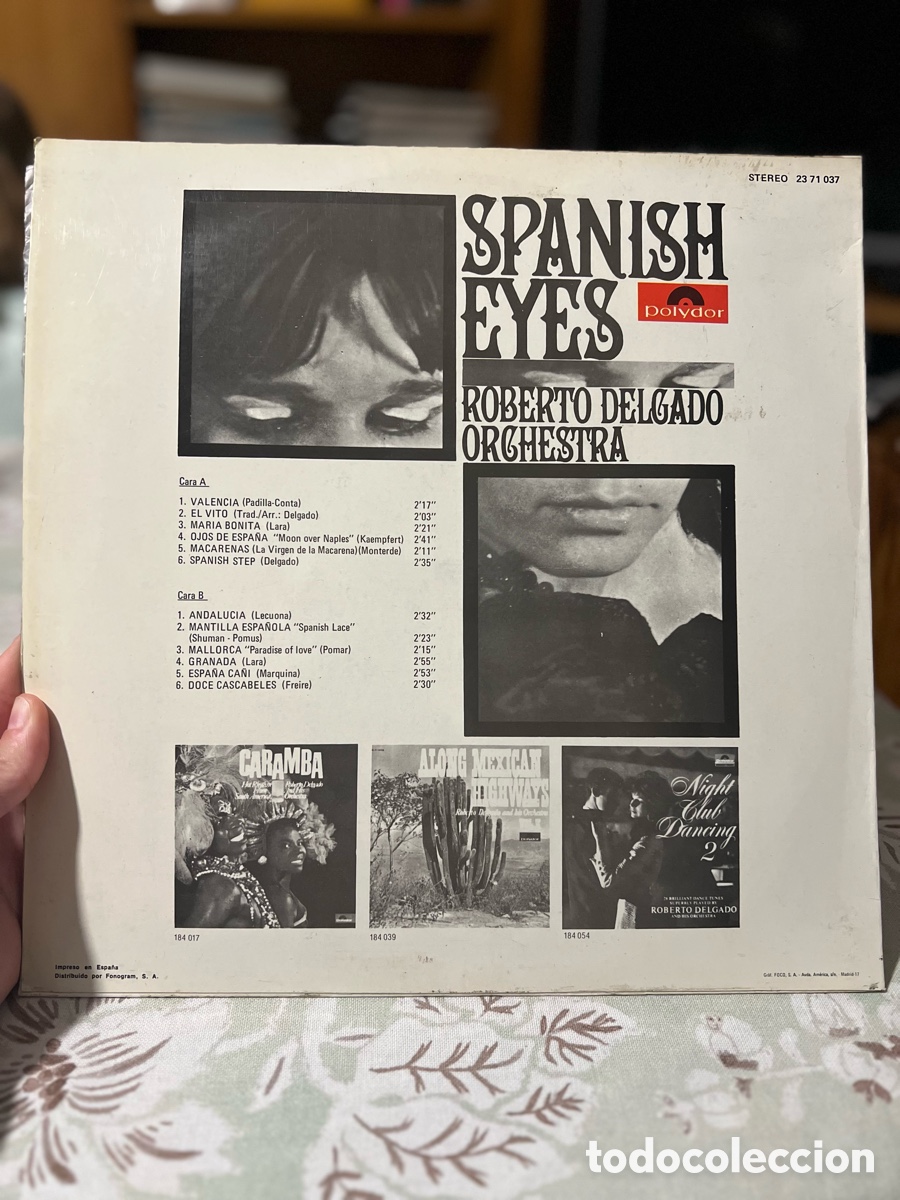 Discos de vinilo: Spanish eyes roberto Delgado vinilo - Foto 2
