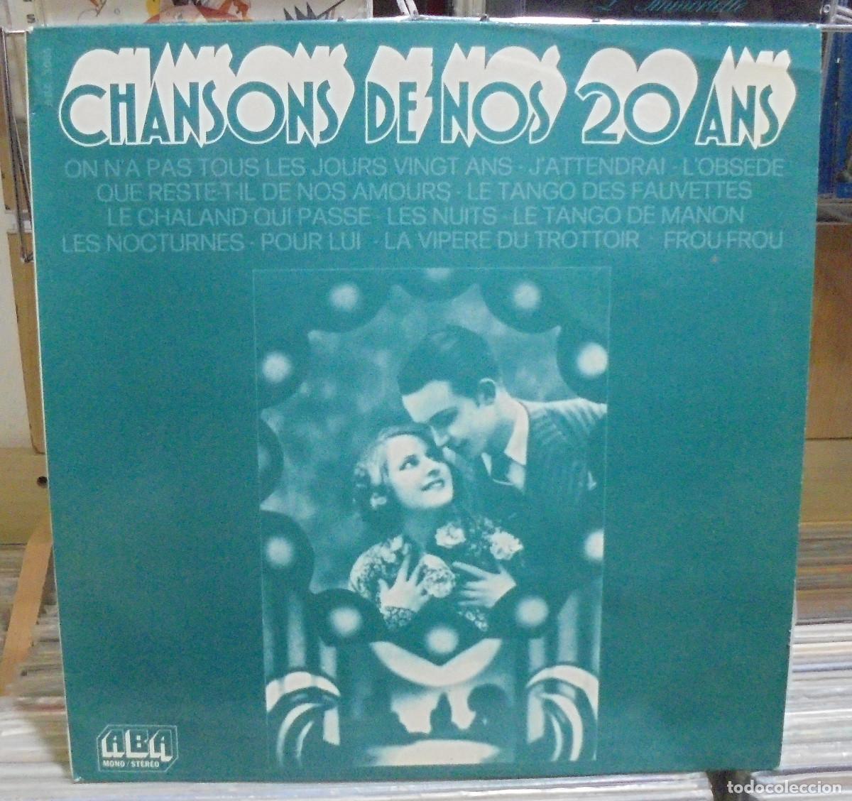 Discos de vinilo: Chansons de nos 20 ans. Disques Aba, Ref. ABA 3085 -- LP edici&oacute;n francesa - Foto 1