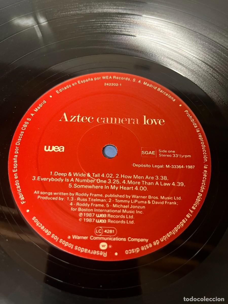 Discos de vinilo: Aztec Camera &lrm;&ndash; Love . - Foto 5