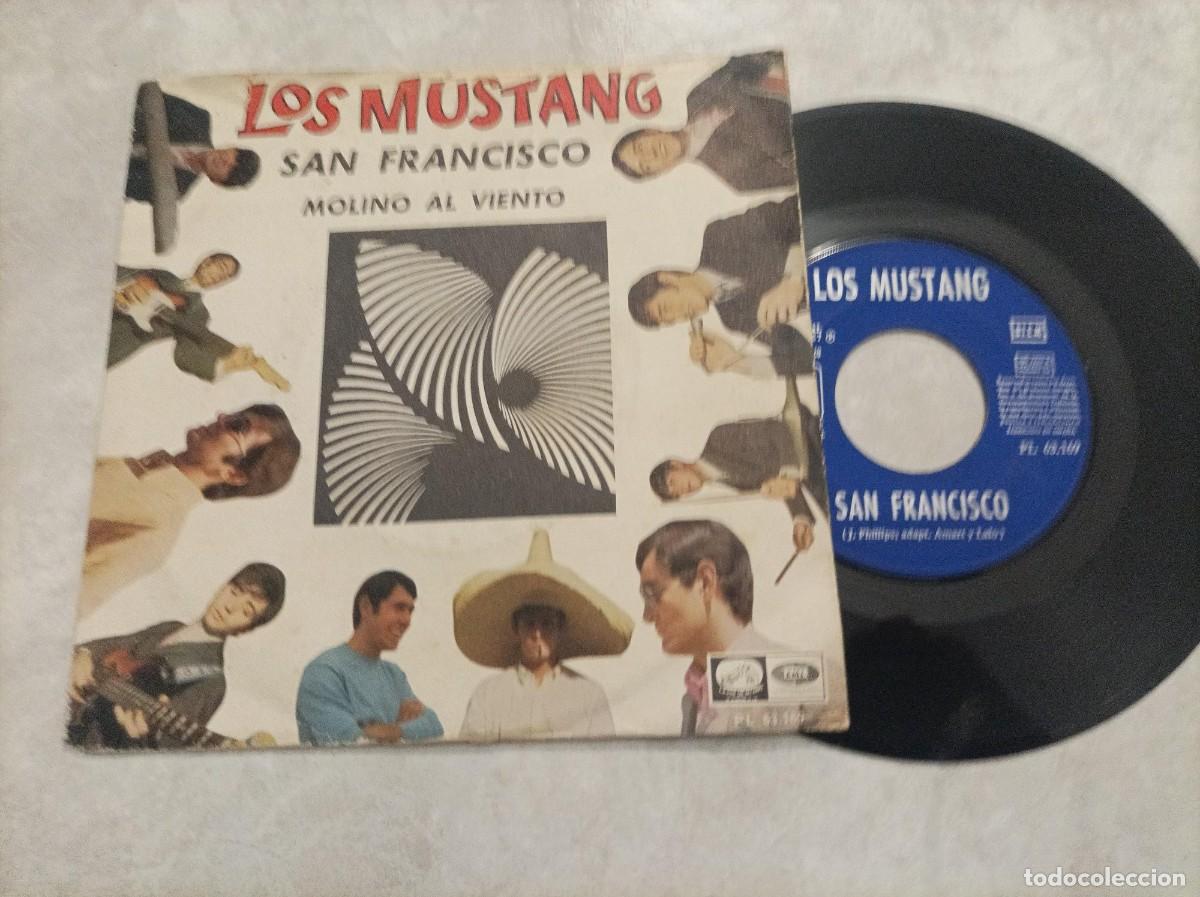 Discos de vinilo: Los Mustang single San Francisco - Foto 1