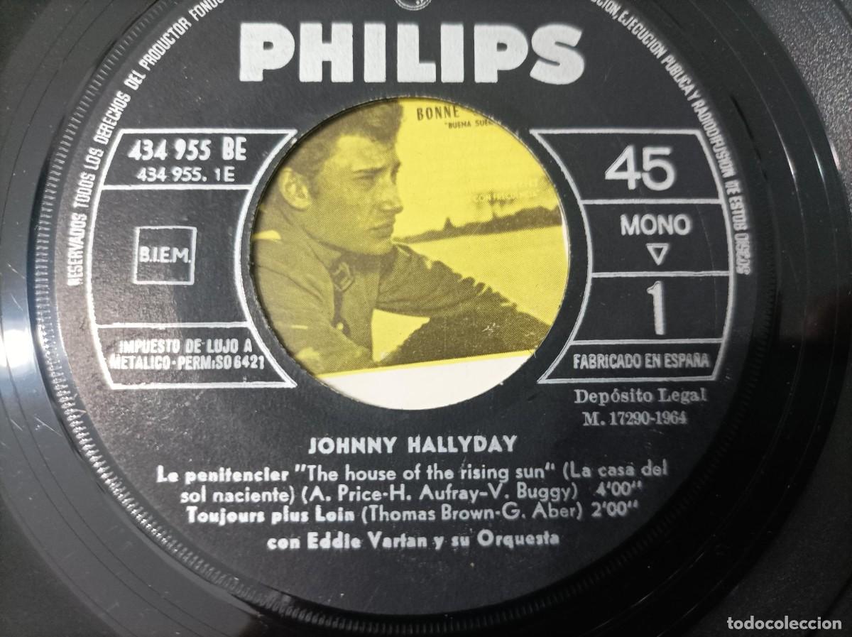 Discos de vinilo: Johnny Hallyday ep le penitencier - Foto 3