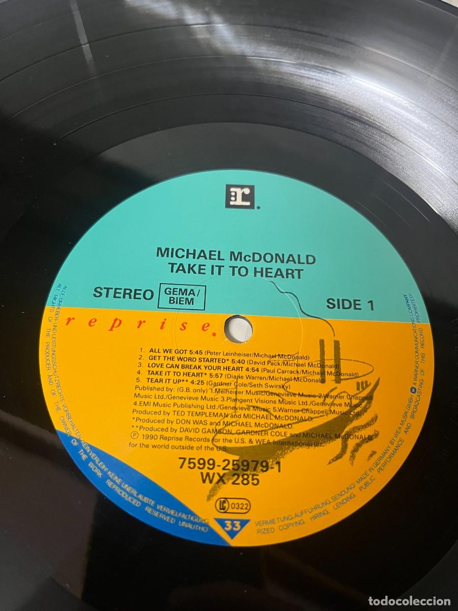 Discos de vinilo: Michael McDonald Take It To Heart - Foto 4