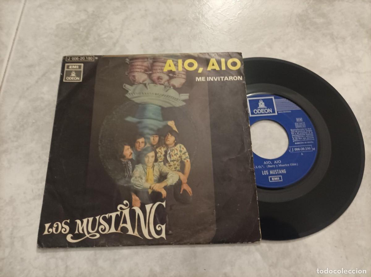 Discos de vinilo: Los Mustang single aio,aio - Foto 1