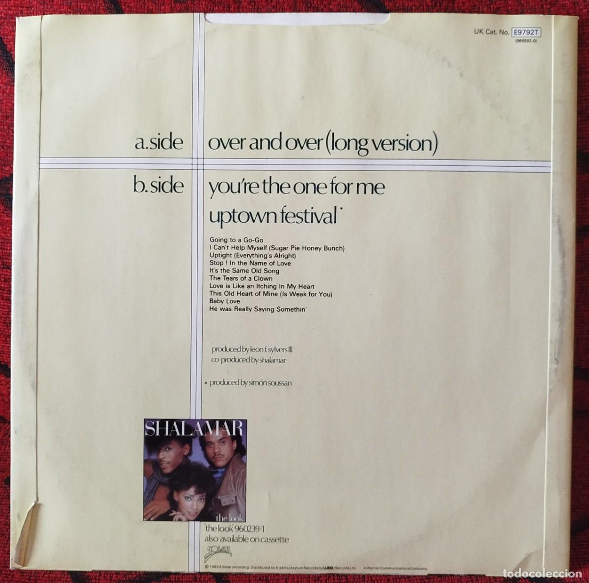 Discos de vinilo: SHALAMAR ** Over And Over (Long Version) ** MAXI SINGLE VINILO 1983 UK - Foto 2