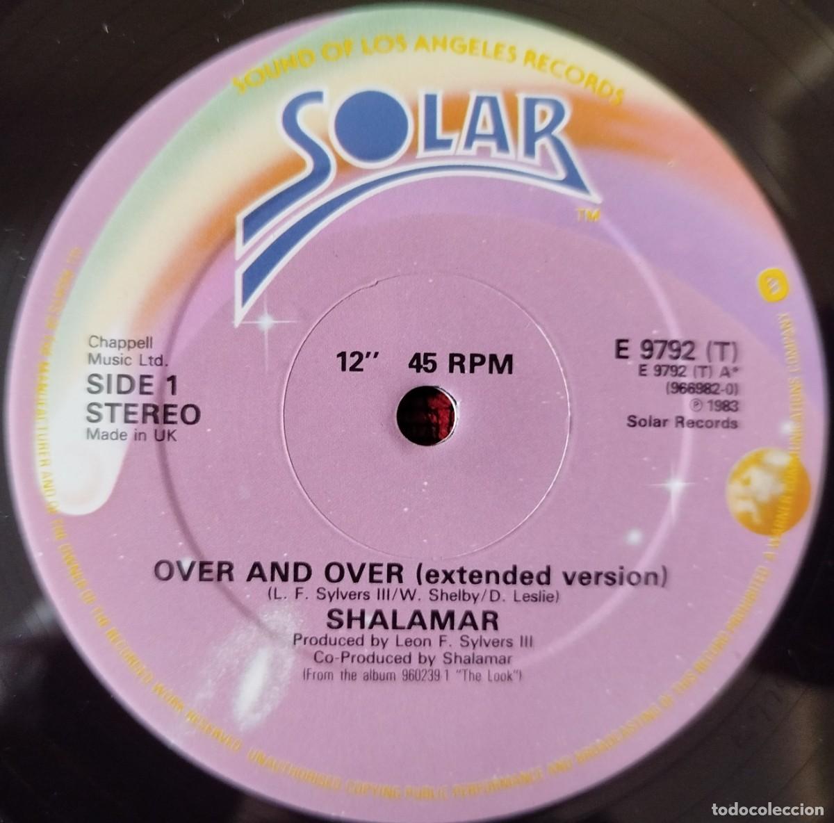 Discos de vinilo: SHALAMAR ** Over And Over (Long Version) ** MAXI SINGLE VINILO 1983 UK - Foto 3