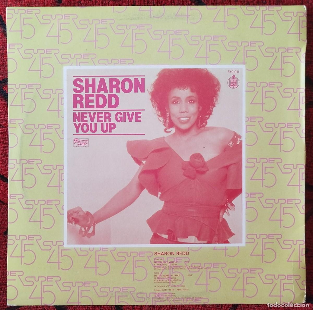 Discos de vinilo: SHARON REDD ** Never Give You Up ** MAXI SINGLE VINILO 1982 - Foto 2