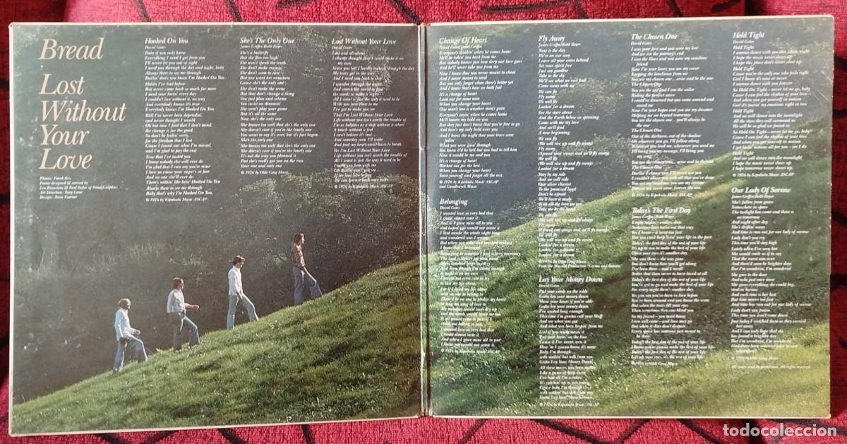 Discos de vinilo: BREAD ** Lost Without Your Love ** VINILO LP 1977 - Foto 5
