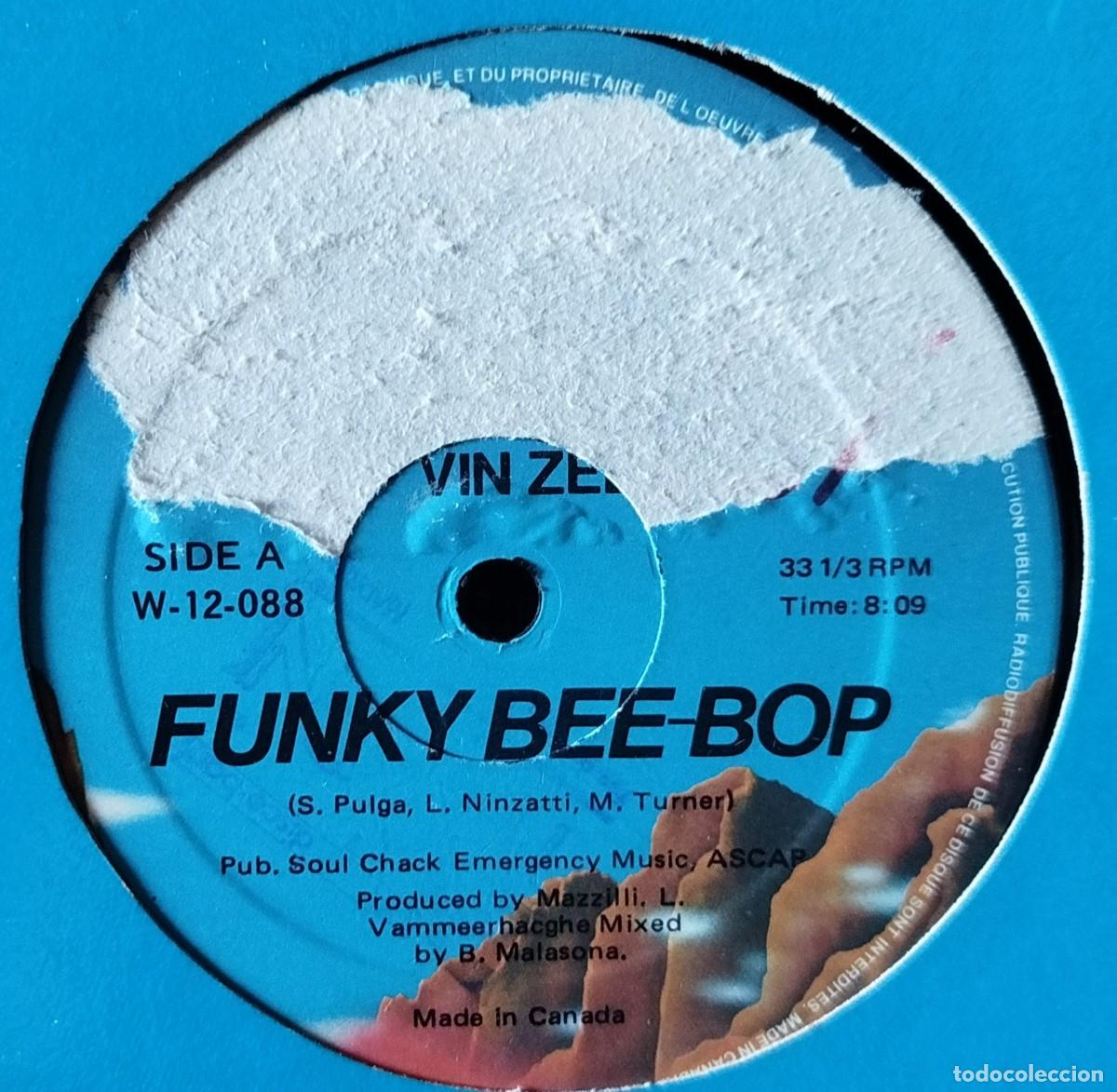 Discos de vinilo: VIN ZEE ** Funky Bee-Bop ** MAXI SINGLE VINILO 1981 CANADA - Foto 2