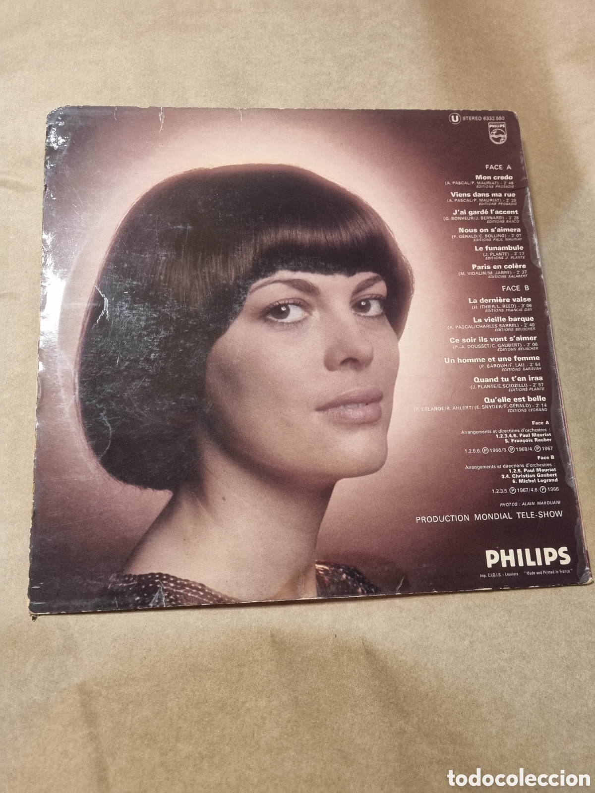 Discos de vinilo: VIN6810 mireille mathieu mon credo VINILO SEGUNDAMANO - Foto 2