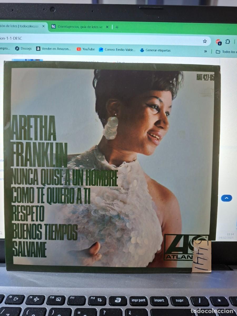Discos de vinilo: ARETHA FRANKLIN - RESPECT - EP DE VINILO - CAJA 52 - Foto 1