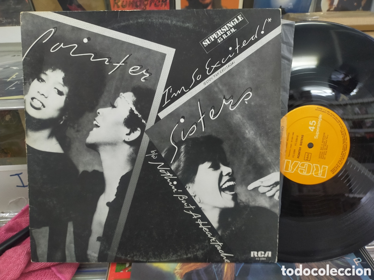 Discos de vinilo: Pointer sisters maxi im so excited Espa&ntilde;a 1985 - Foto 1