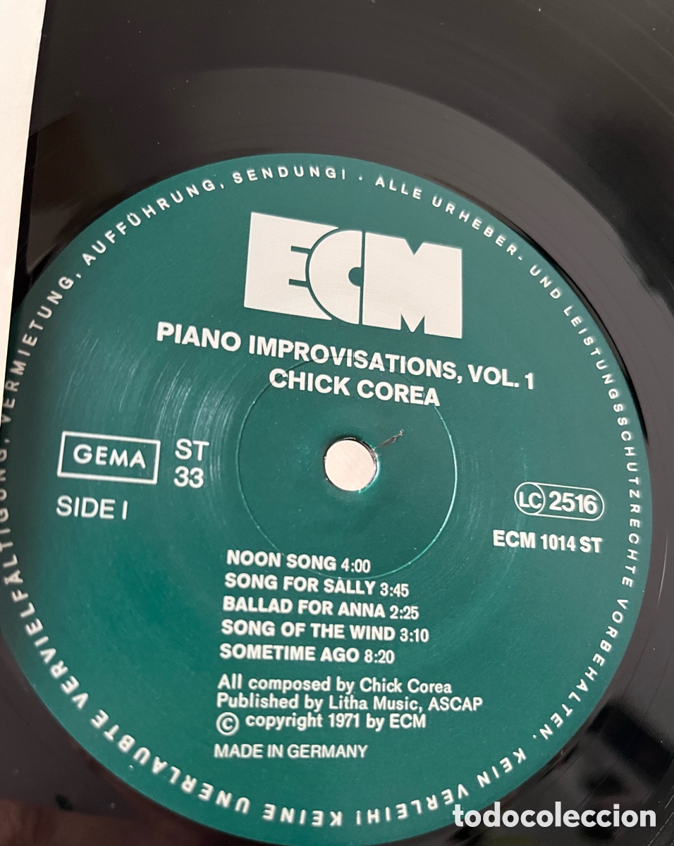 Discos de vinilo: Vinilo Jazz Chick Corea - Jazz Improvisations - Foto 3