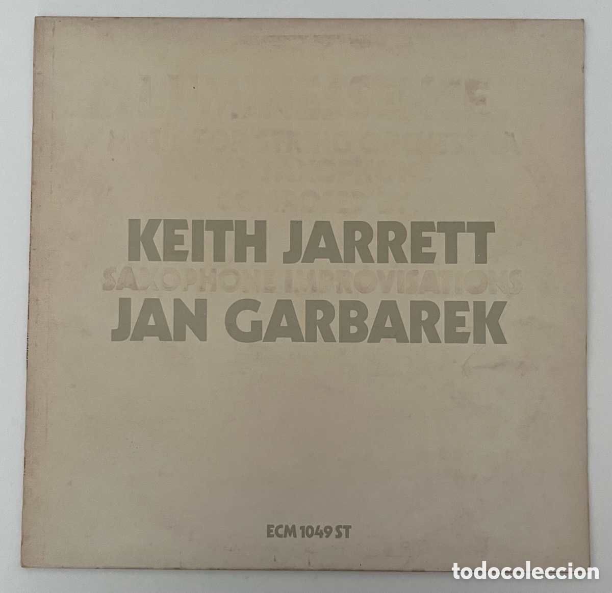 Discos de vinilo: Vinilo Keith Jarrett / Jan Garbarek - Saxophone Improvisations - ECM - Foto 2
