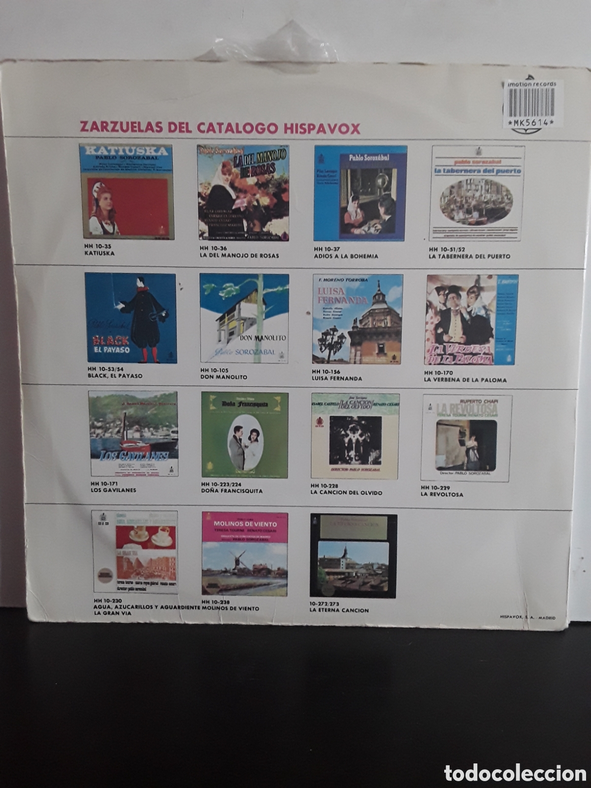 Discos de vinilo: Pablo Soroz&aacute;bal &lrm;&ndash; La Tabernera Del Puerto - Foto 2