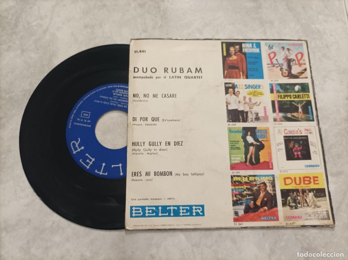 Discos de vinilo: Duo Rubam ep a&ntilde;o 1964 - Foto 2