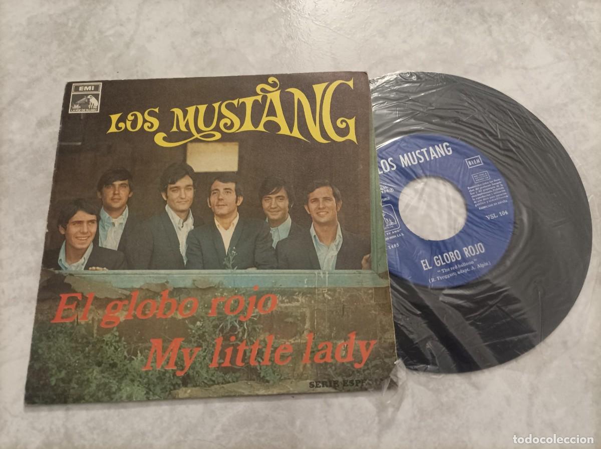 Discos de vinilo: Los Mustang single el globo rojo - Foto 1