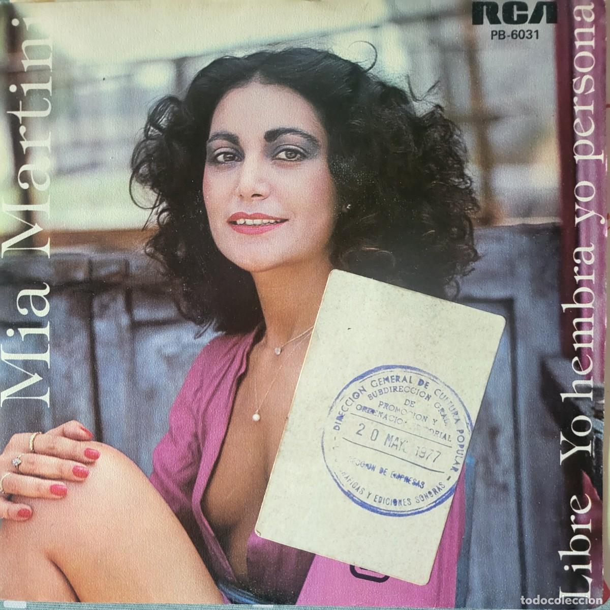 Discos de vinil: Mia Martini en Espa&ntilde;ol single sello RCA Victor editado en Espa&ntilde;a...a&ntilde;o 1977.