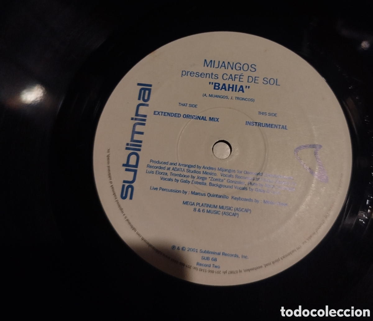 Discos de vinilo: Mijangos presenta Caf&eacute; de Sol - Bah&iacute;a. Doble disco - Foto 3