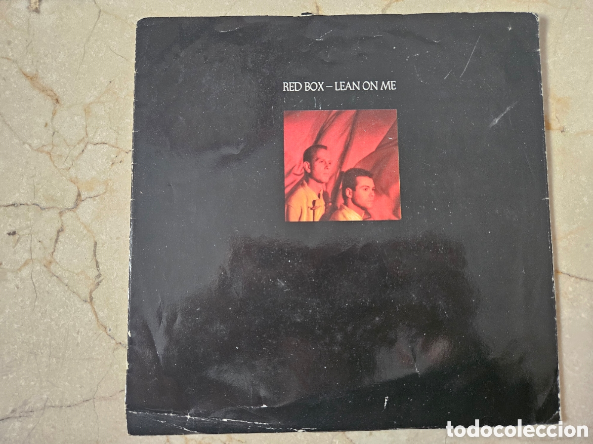Discos de vinilo: Single Red Box Lean on Me - Foto 1