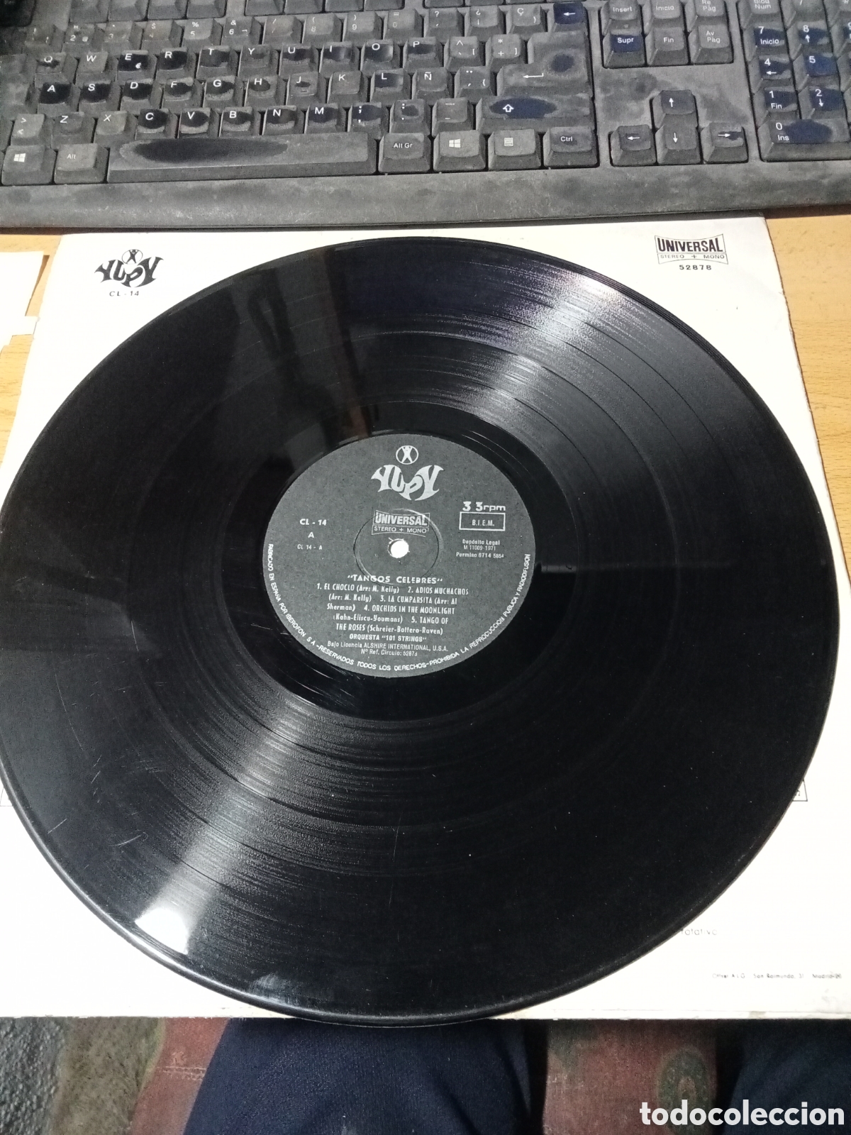 Discos de vinilo: ORQUESTA 101 STRINGS / TANGOS CELEBRES - Foto 3
