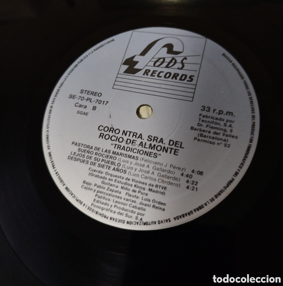 Discos de vinilo: Coro De Nuestra Se&ntilde;ora Del Rocio De Almonte - Tradiciones - Foto 3