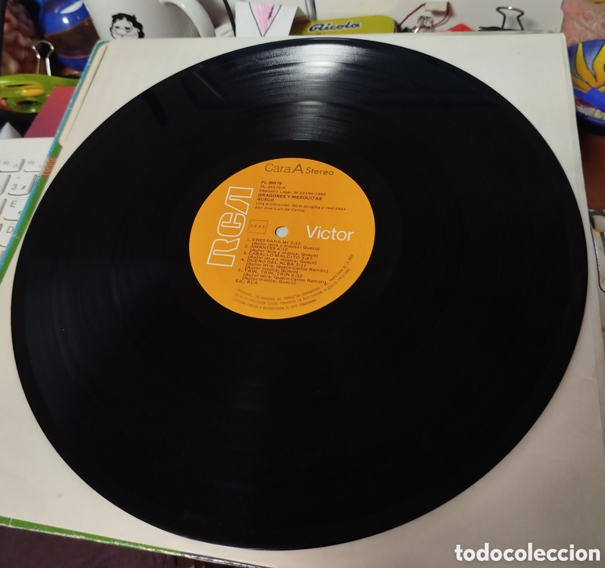 Discos de vinilo: Queco - Dragones y Mezquitas - Foto 2