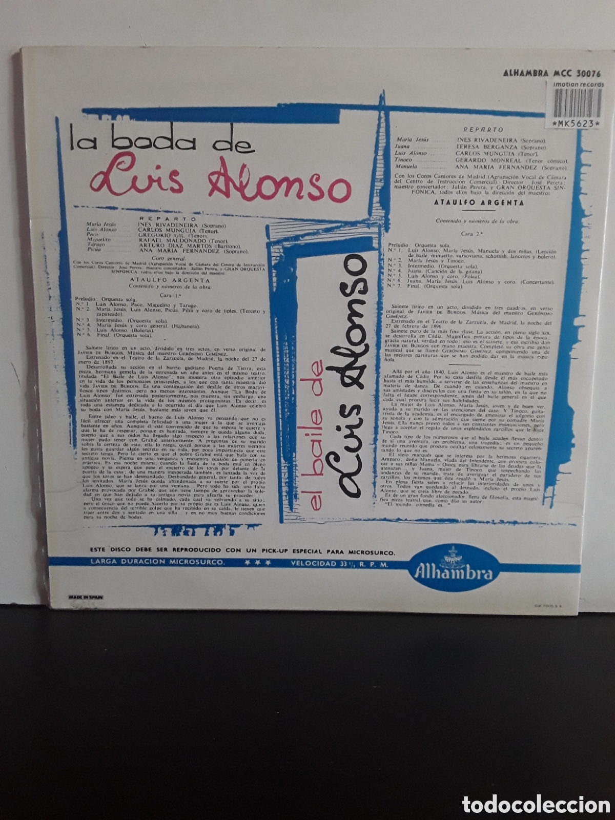 Discos de vinilo: A. Argenta &lrm;&ndash; La Boda De Lu - Foto 2