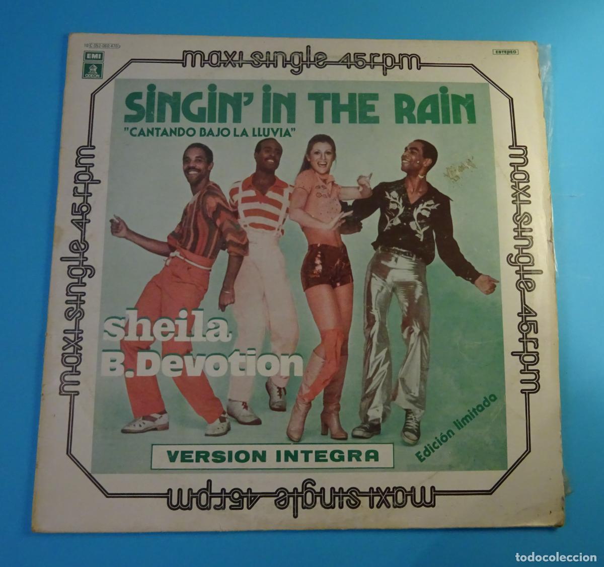 Discos de vinilo: SHEILA B. DEVOTION. SINGININ THE RAIN. MAXI SINGLE, 1978 - Foto 1