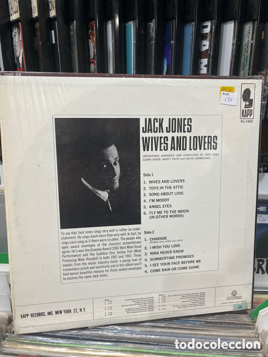 Discos de vinilo: jack jones wives and lovers - Foto 2