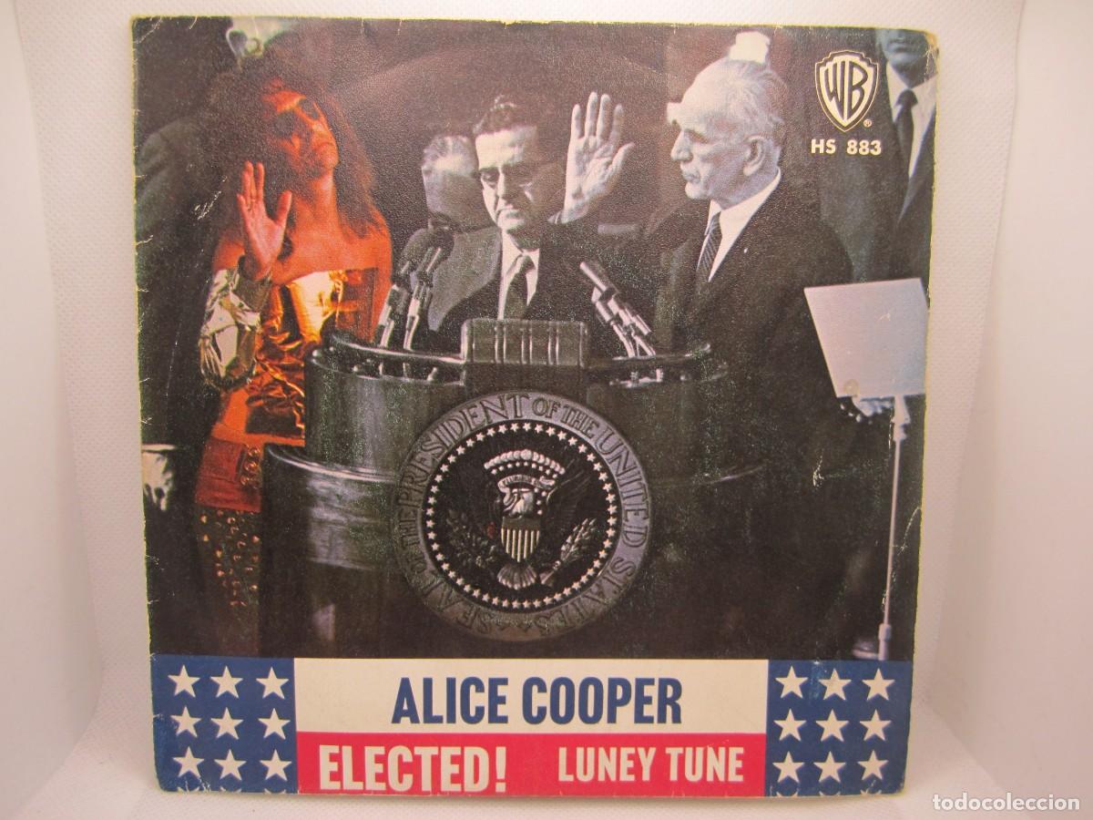 Discos de vinilo: single alice cooper elected - Foto 1