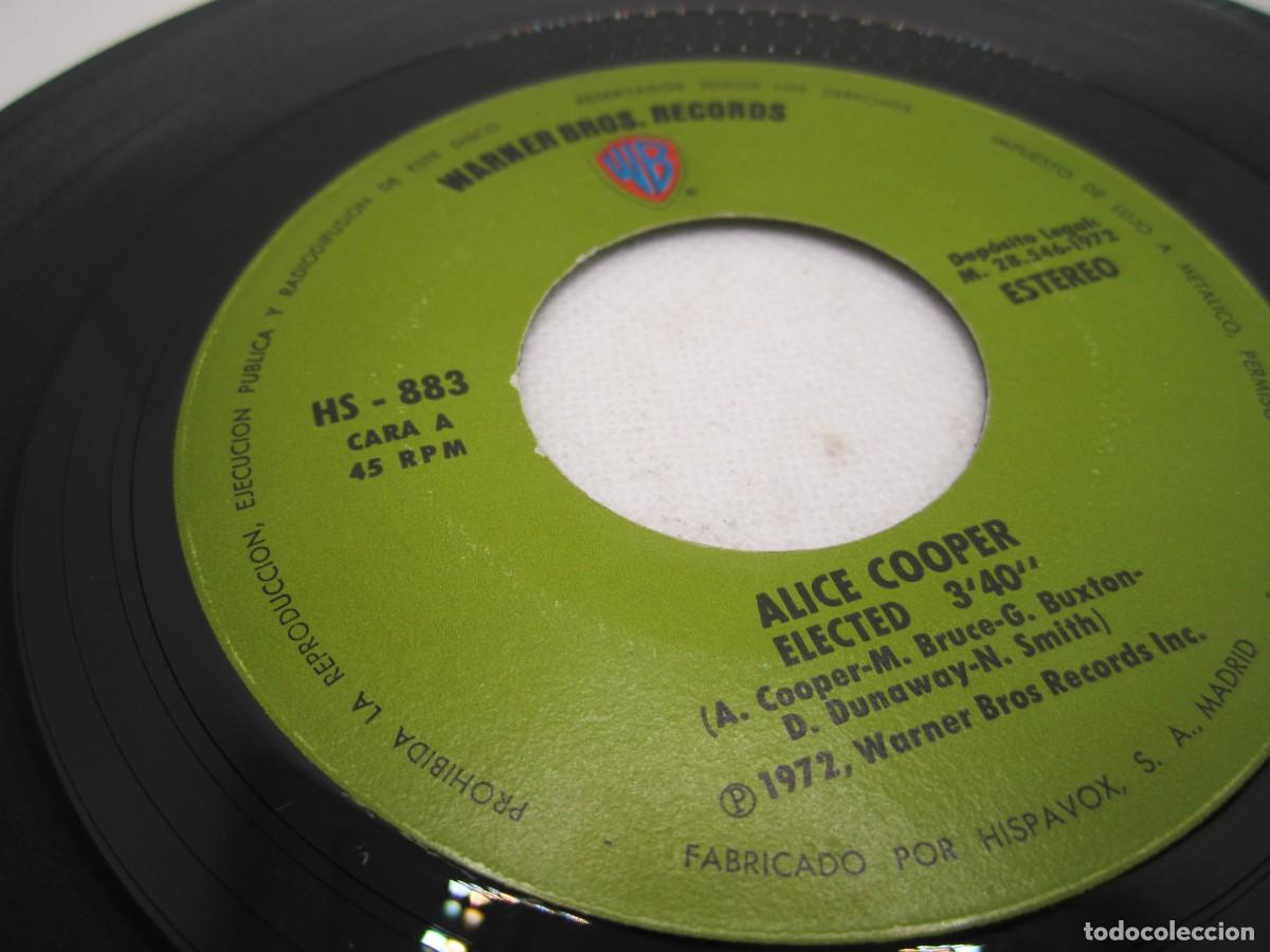 Discos de vinilo: single alice cooper elected - Foto 2