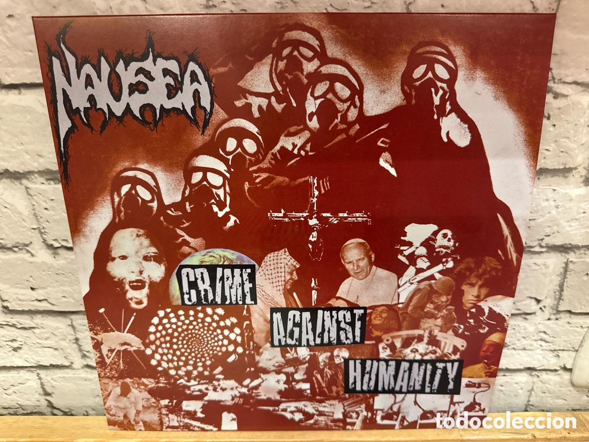 Discos de vinilo: Nausea &ndash; Crime Against Humanity. Lp vinilo. Grindcore - Foto 1