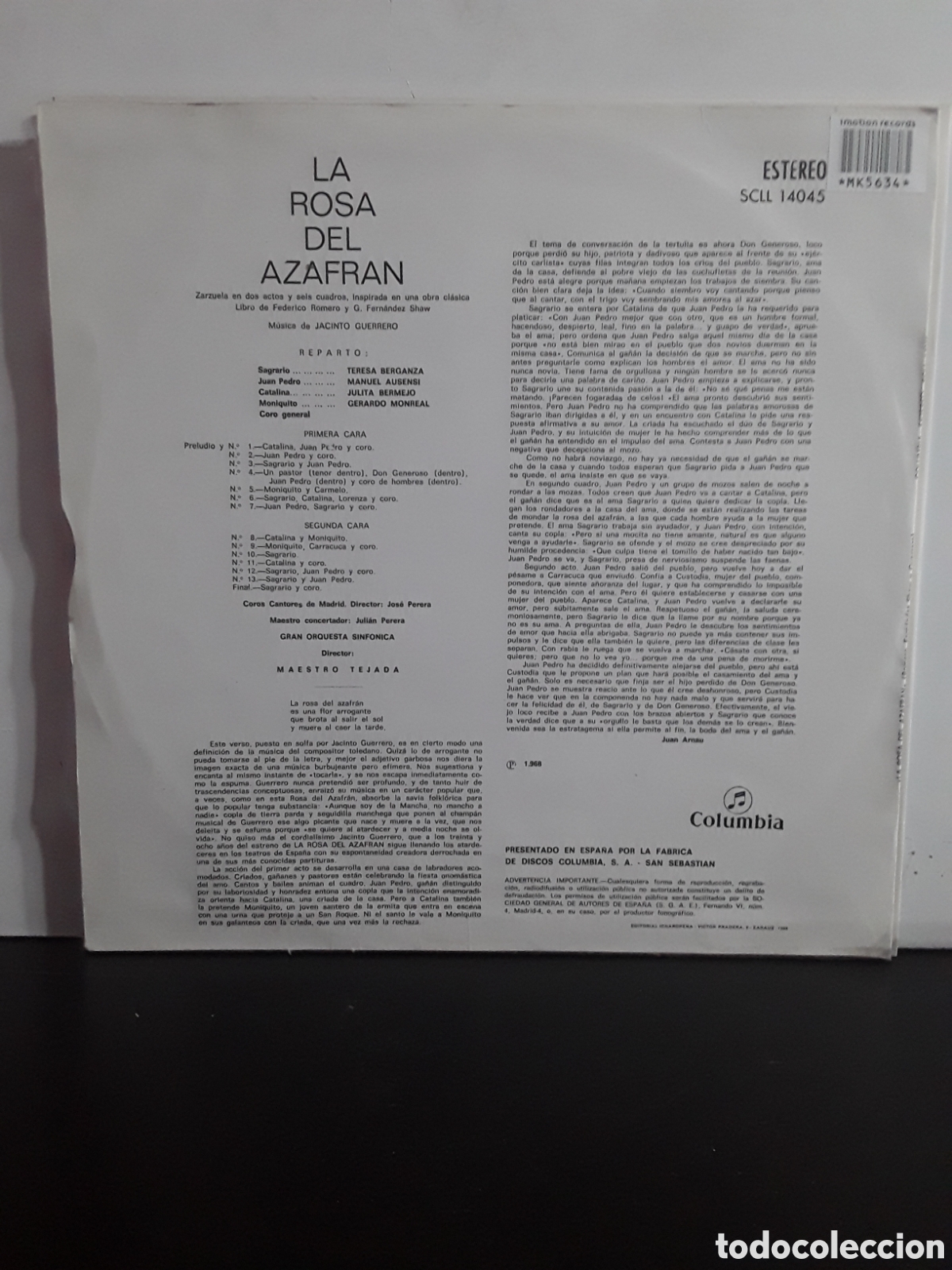 Discos de vinilo: Camprod&oacute;n Barbieri &ndash; Los Diamantes de la Corona - Foto 2