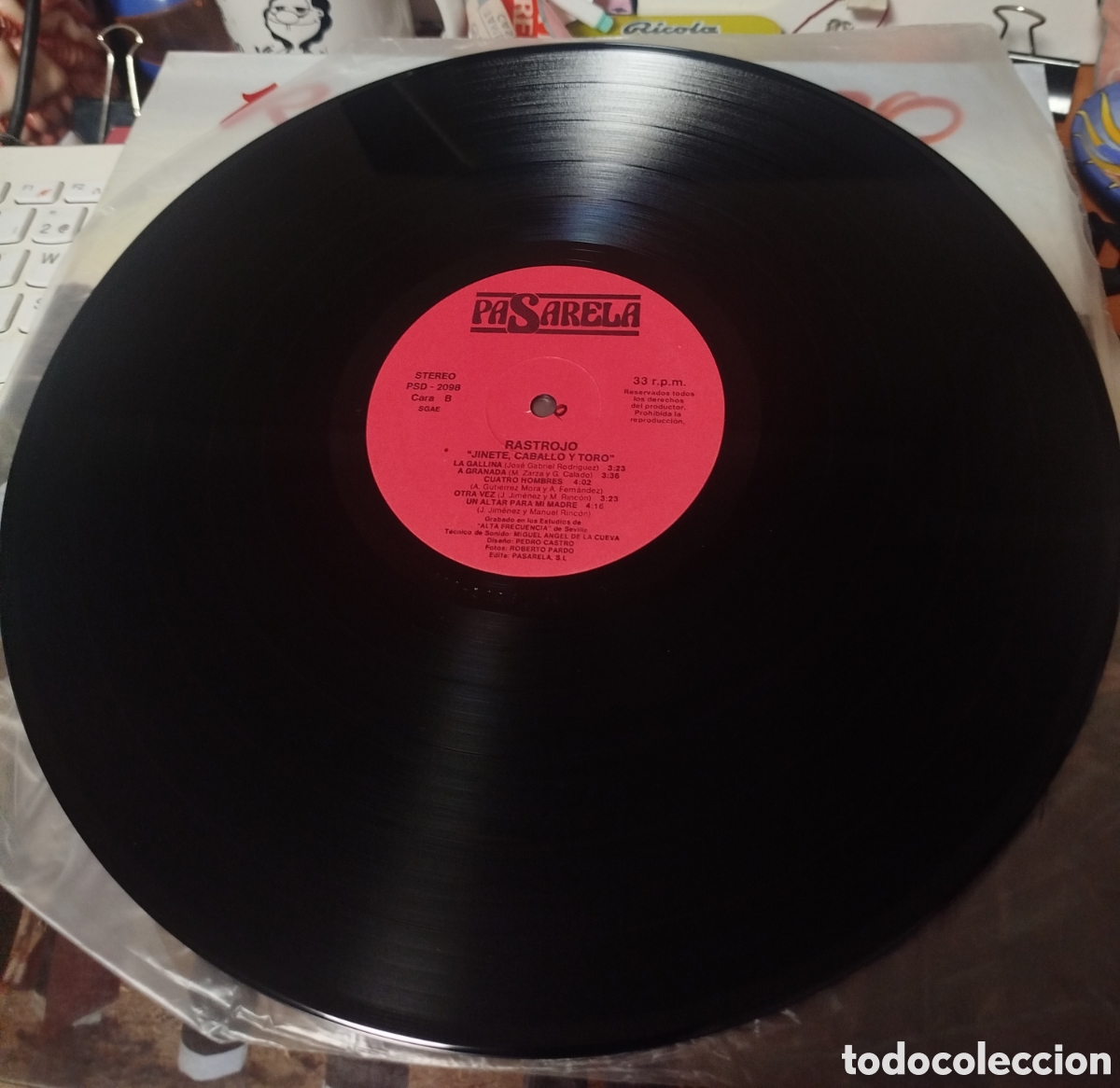 Discos de vinilo: Rastrojo - Jinete, caballo y toro - Foto 2