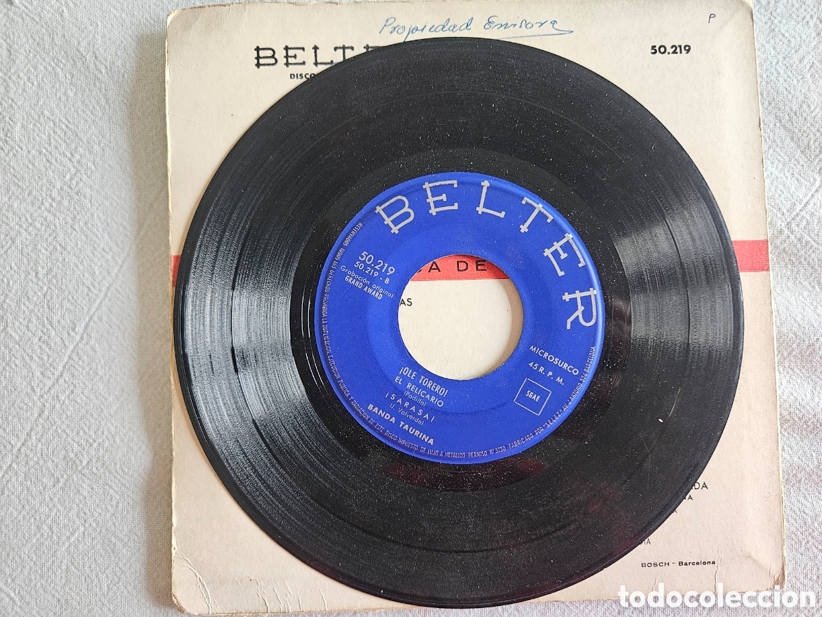 Discos de vinilo: OL&Eacute; TORERO PASODOBLES TOREROS - Foto 3