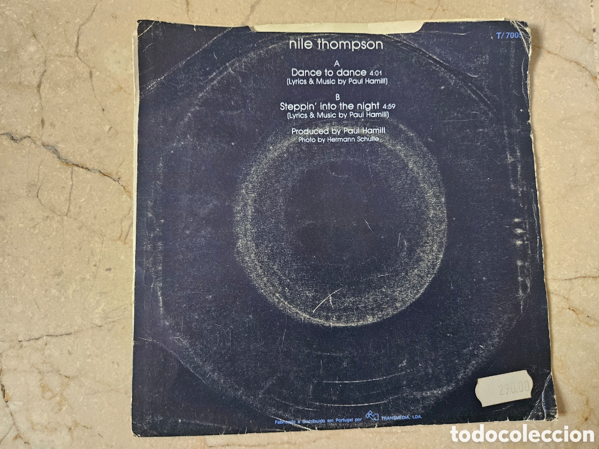 Discos de vinilo: Single NIle Thompson Dance to Dance 1986 - Foto 2