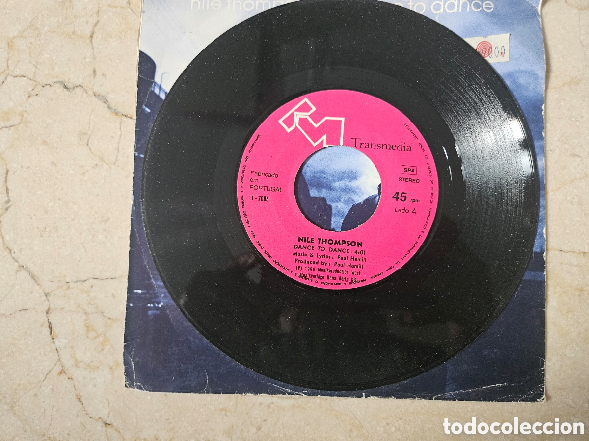 Discos de vinilo: Single NIle Thompson Dance to Dance 1986 - Foto 3