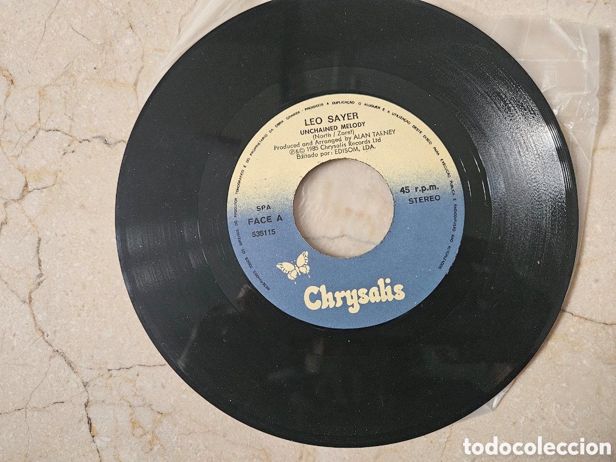Discos de vinilo: Leo Sayer Unchained Melody - Foto 3