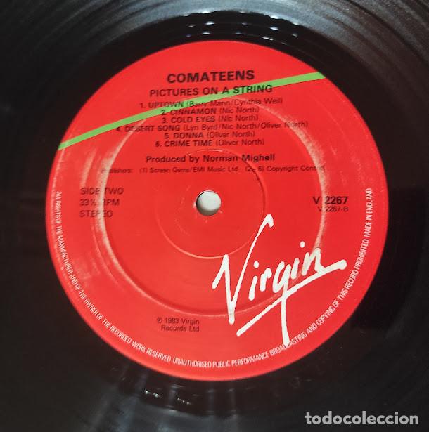 Discos de vinilo: Comateens - Pictures On A String - LP Virgin ref. V2267. Edici&oacute;n UK 1983. - Foto 3