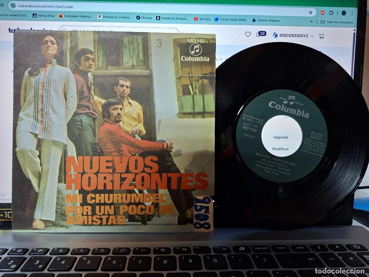 Discos de vinilo: NUEVOS HORIZONTES - MI CHURUMBEL - SINGLE DE VINILO - C - 40 - Foto 1