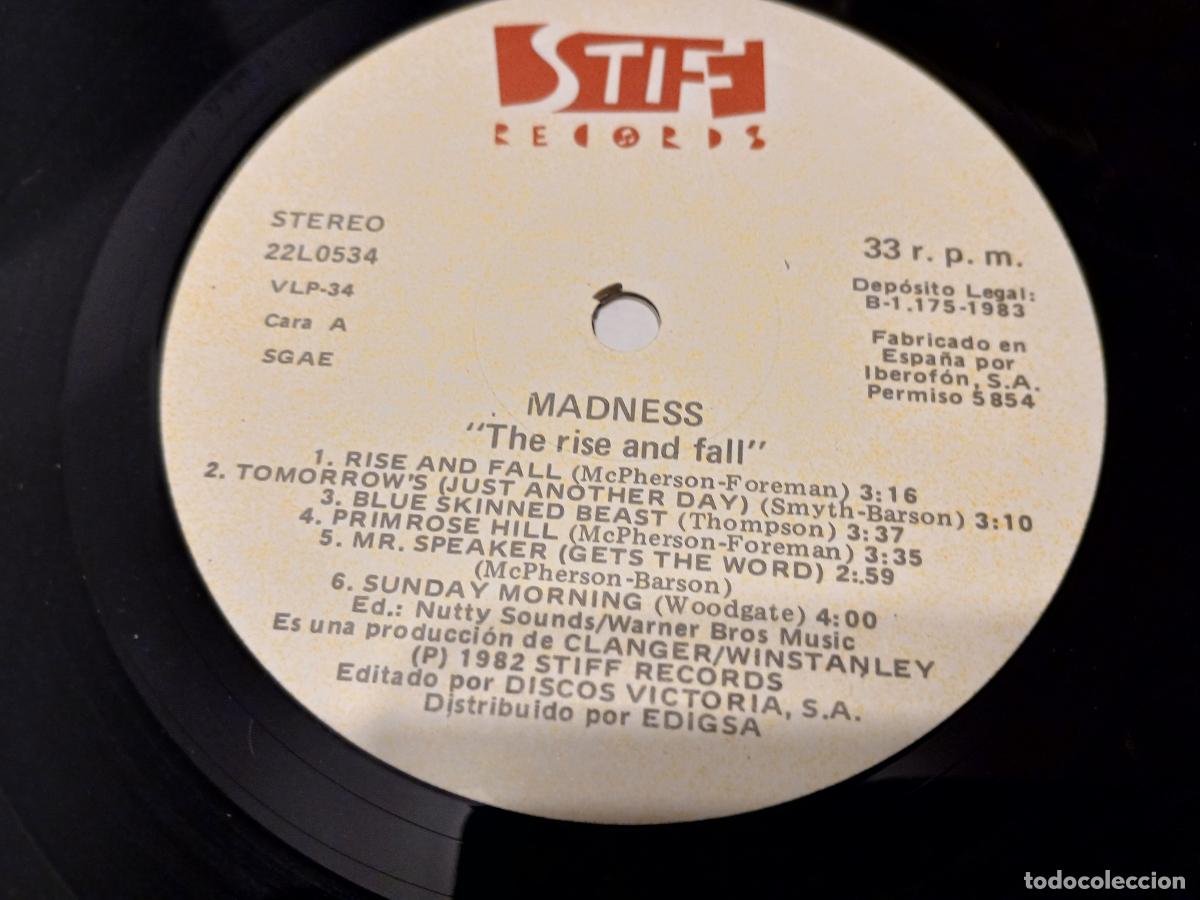 Discos de vinilo: Madness &lrm;&ndash; The Rise & Fall- (1983) LP disco vinilo - Foto 3