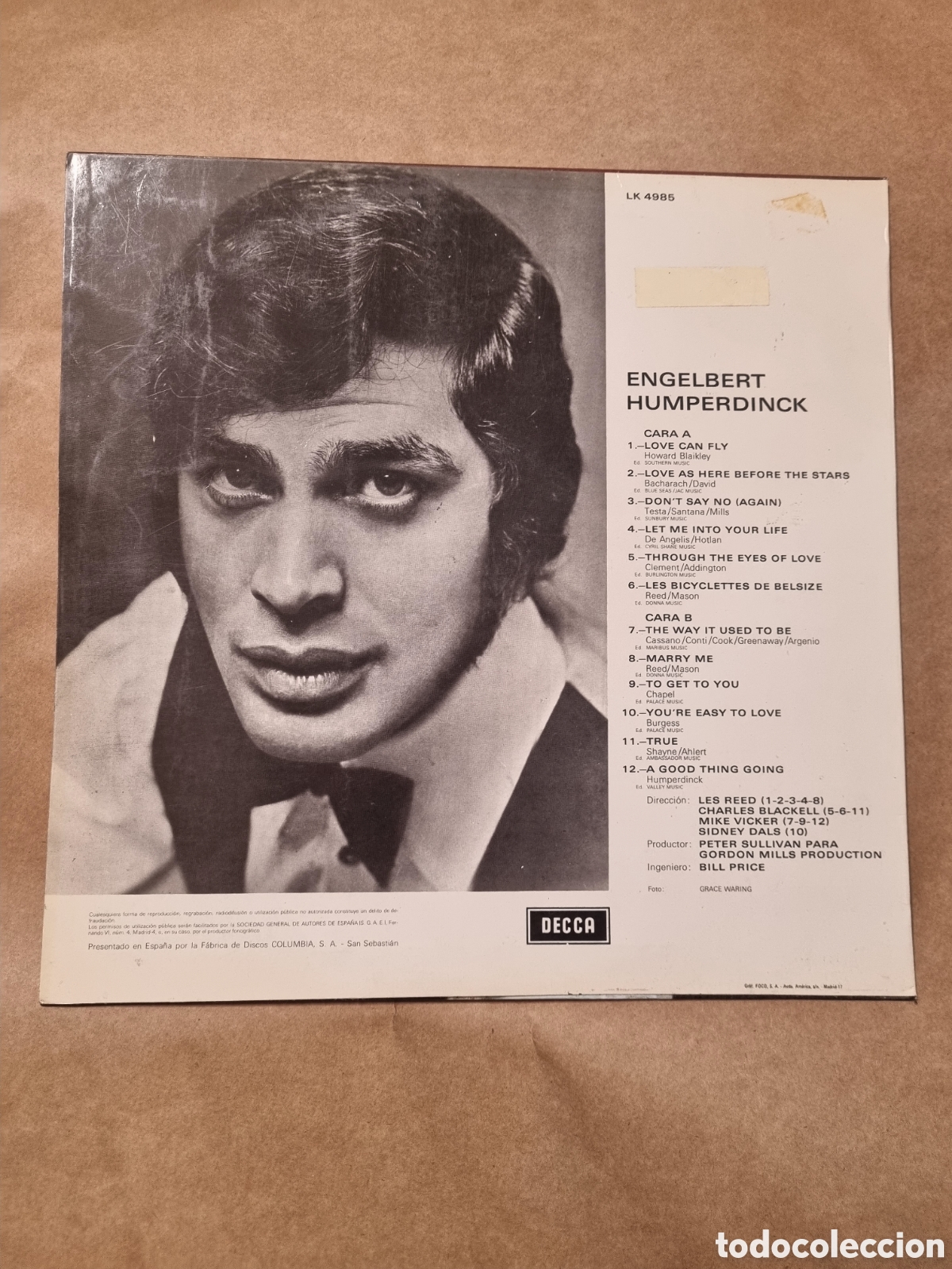 Discos de vinilo: VIN6944 engelbert VINILO SEGUNDAMANO - Foto 2