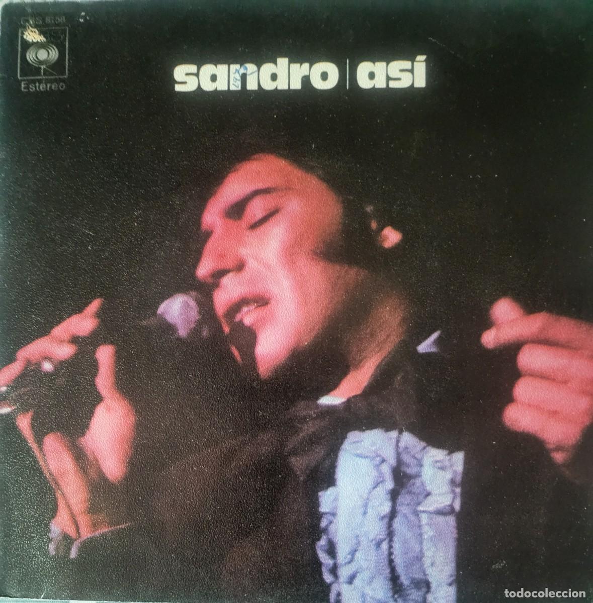 Discos de vinilo: Sandro single sello CBS editado en Espa&ntilde;a a&ntilde;o 1972... - Foto 1