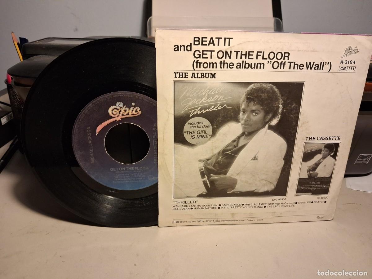 Discos de vinilo: SG MICHAEL JACKSON : BEAT IT ( EDICION HOLANDESA ) - Foto 2