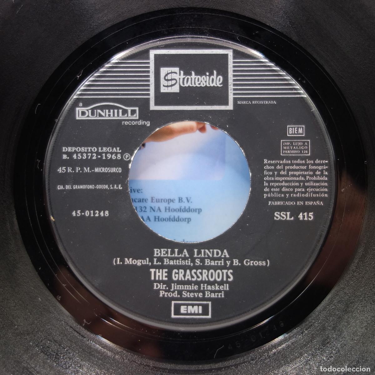 Discos de vinilo: THE GRASSROOTS - BELLA LINDA - Foto 4