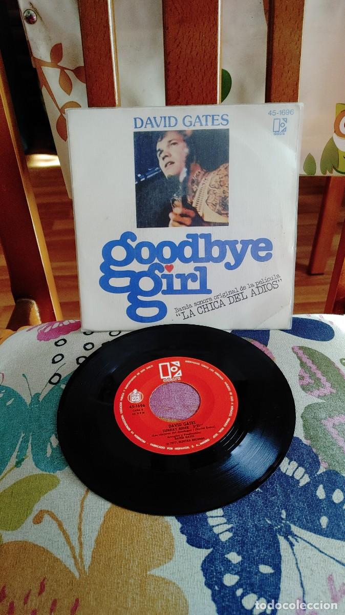 Discos de vinilo: DAVID GATES-SINGLE GOODBYE GIRL - Foto 1