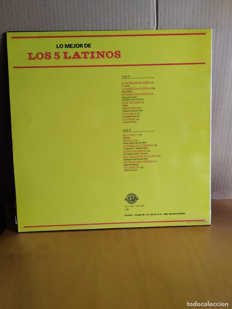 Discos de vinilo: LOS 5 LATINOS ---- LO MEJOR DE - Foto 2