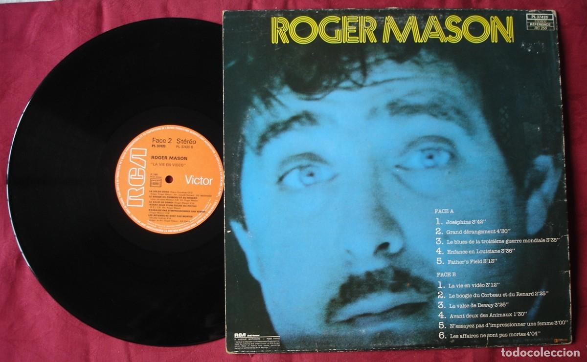 Discos de vinilo: Roger Mason. La vie en vid&eacute;o. LP Vinilo. - Foto 2