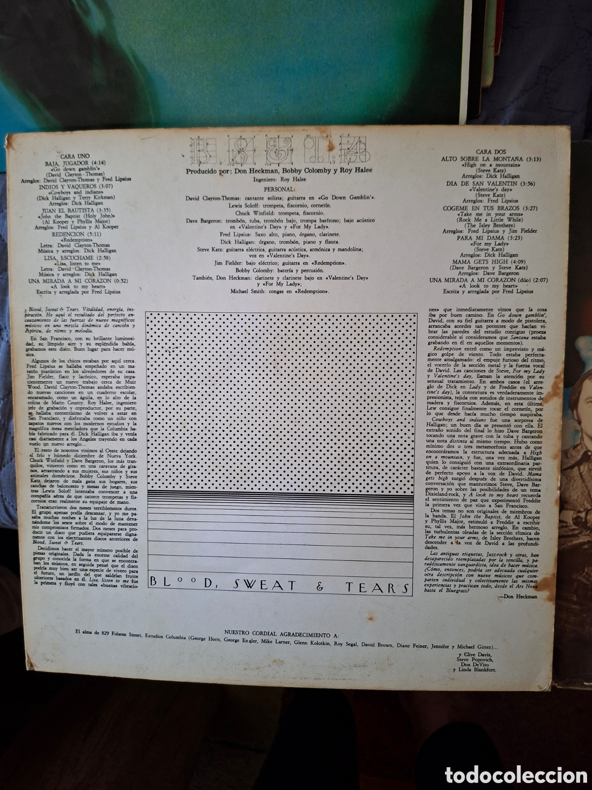 Discos de vinilo: Blood, Sweat ,& Tears - Foto 3